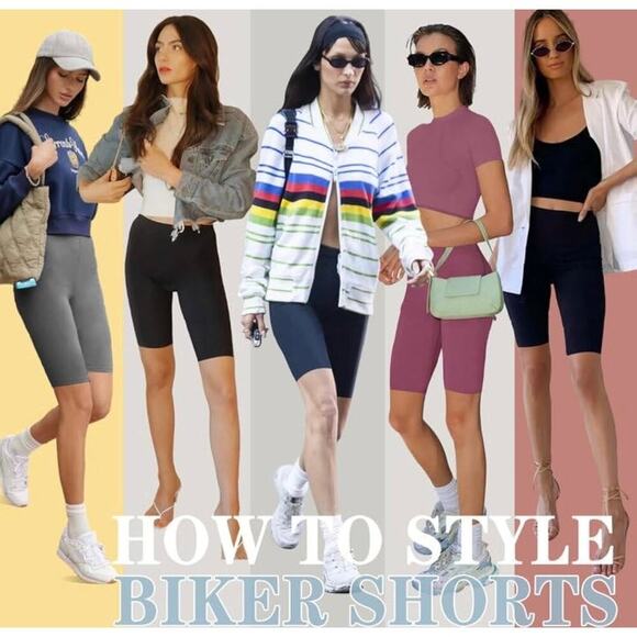 XLBlack High Waisted Athletic Compression Biker Shorts with Pockets Size… - Picture 5 of 7